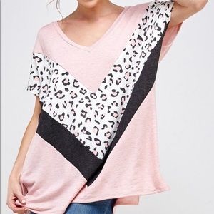 Leopard Pink Top
